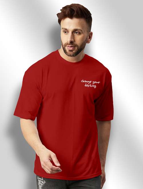 men printed round neck t-shirt - 20368676 -  Standard Image - 0