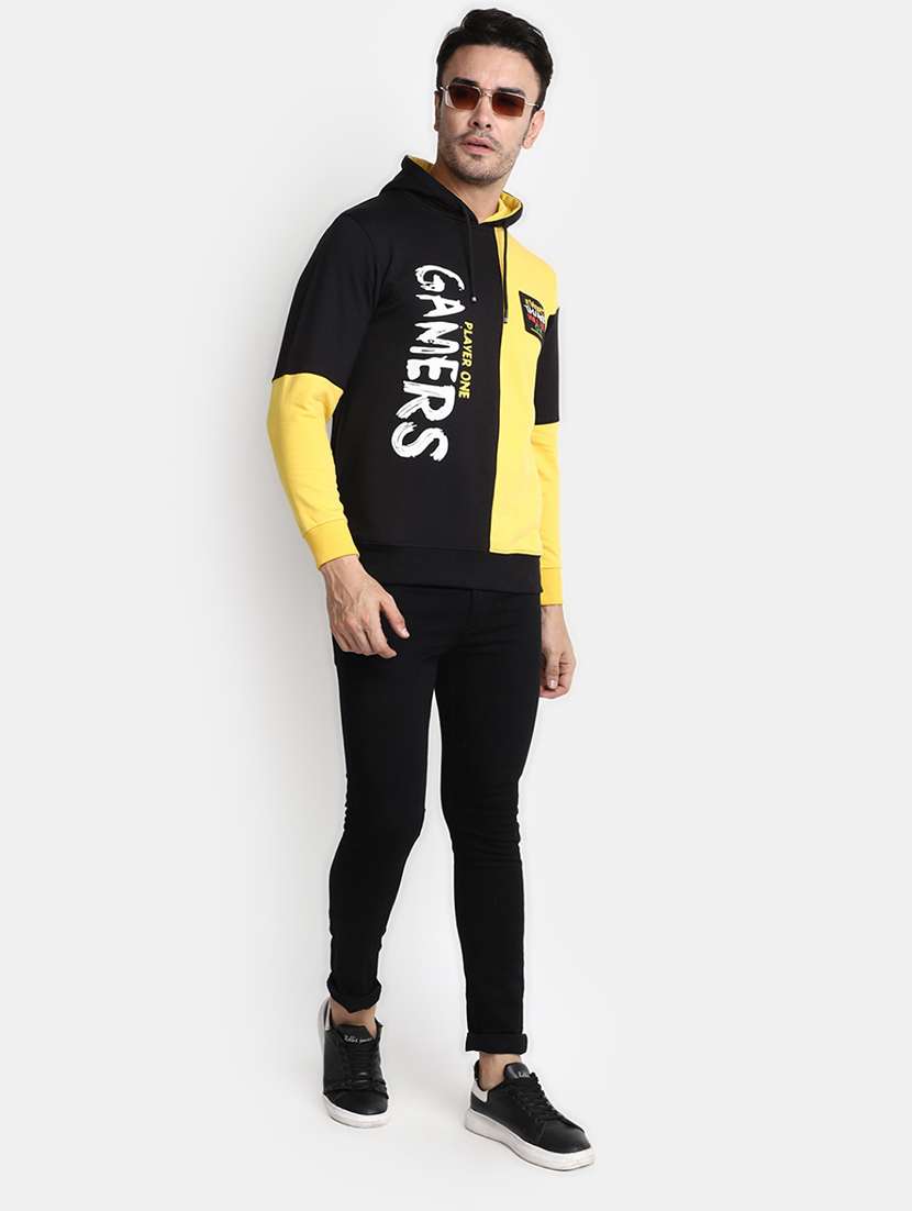 mens color block sweatshirt - 20368912 -  Standard Image - 3