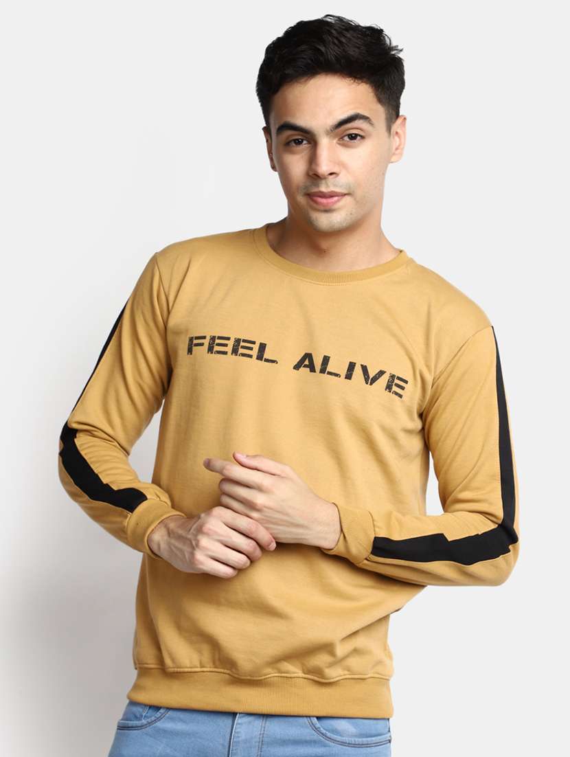 mens chest print sweatshirt