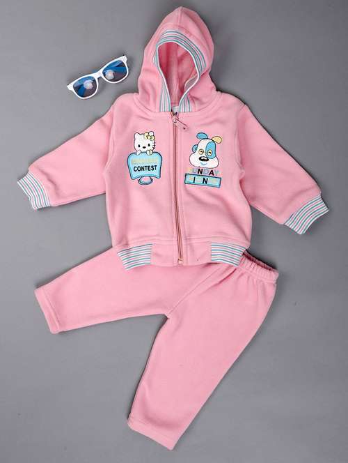 boys round neck graphic printed full length set - 20368946 -  Standard Image - 0