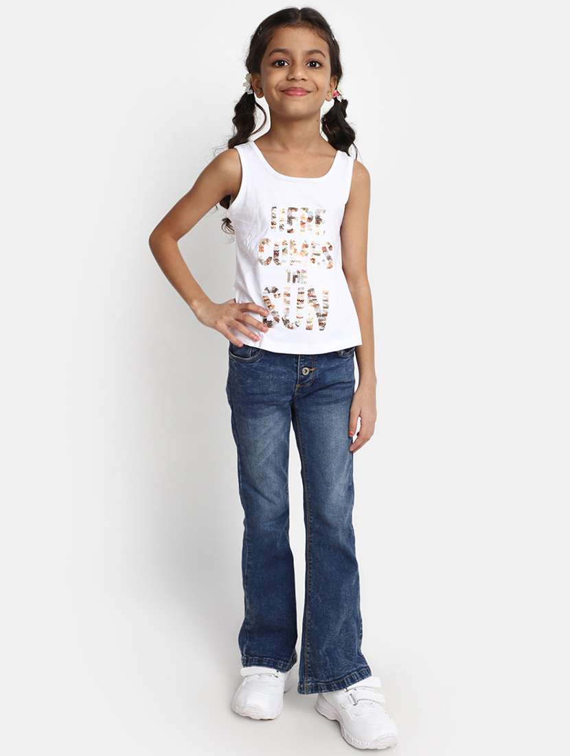 girls round neck tank - 20369446 -  Standard Image - 3