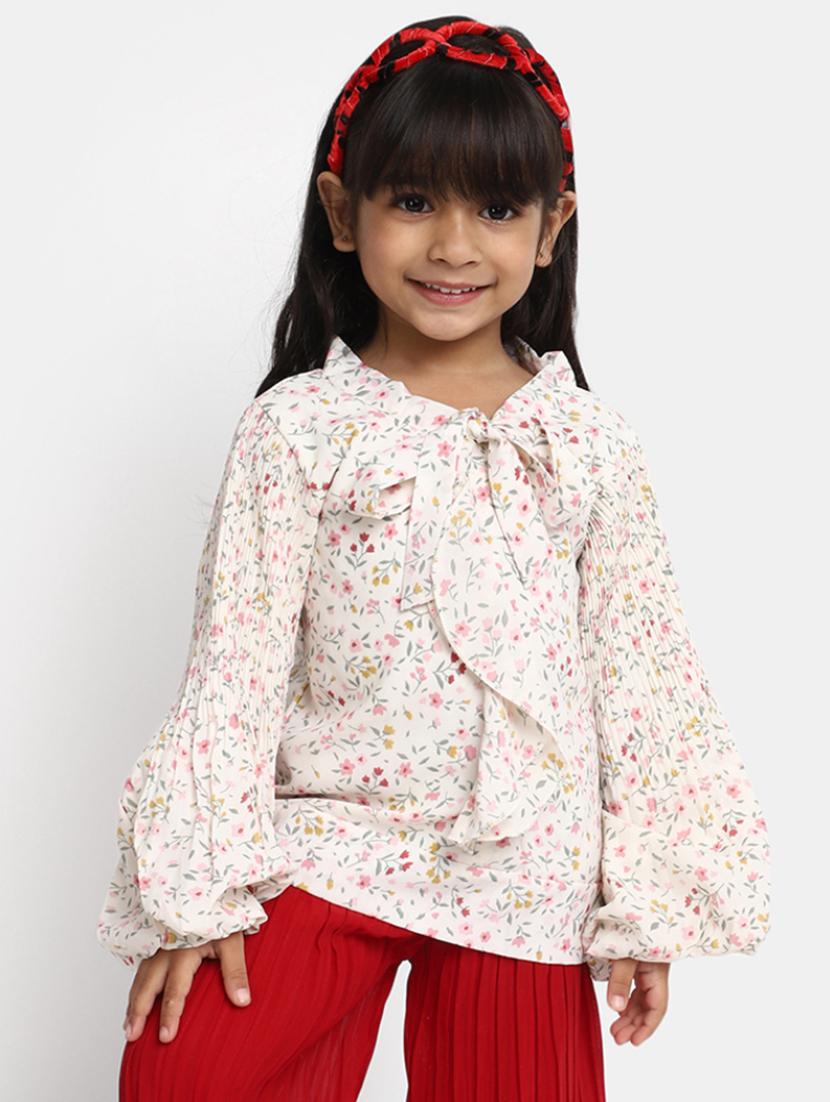 girls tie up neck top - 20373280 - Zoom Image - 0