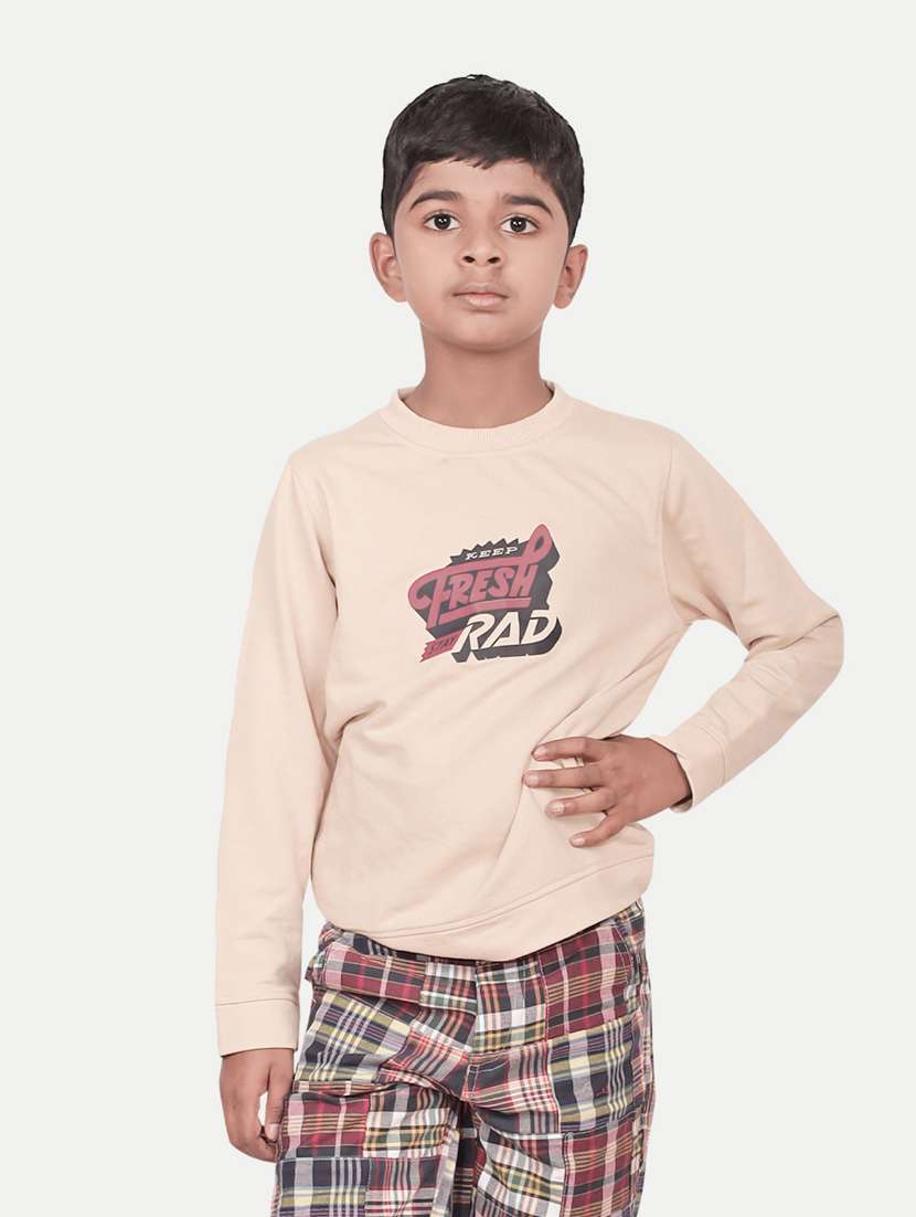boys round neck cotton t-shirt