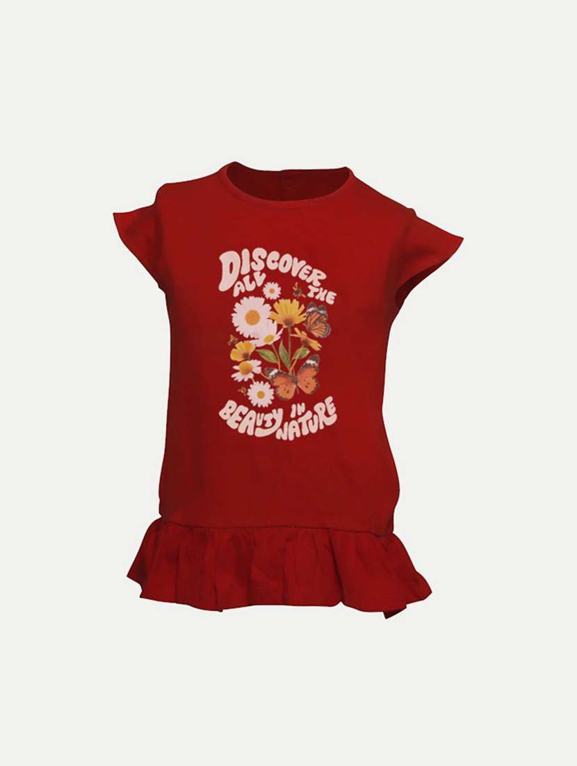 girls round neck top - 20374419 -  Zoom Image - 0