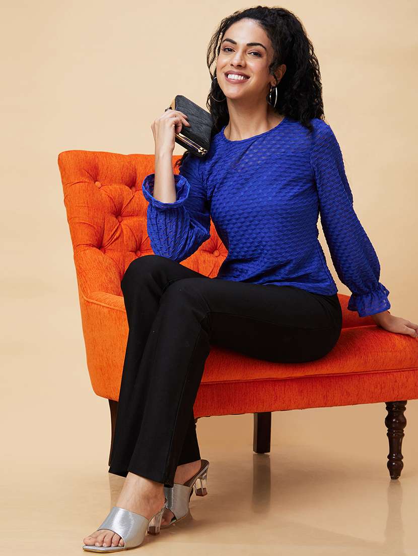 blue self-designed regular top - 20375111 -  Standard Image - 3