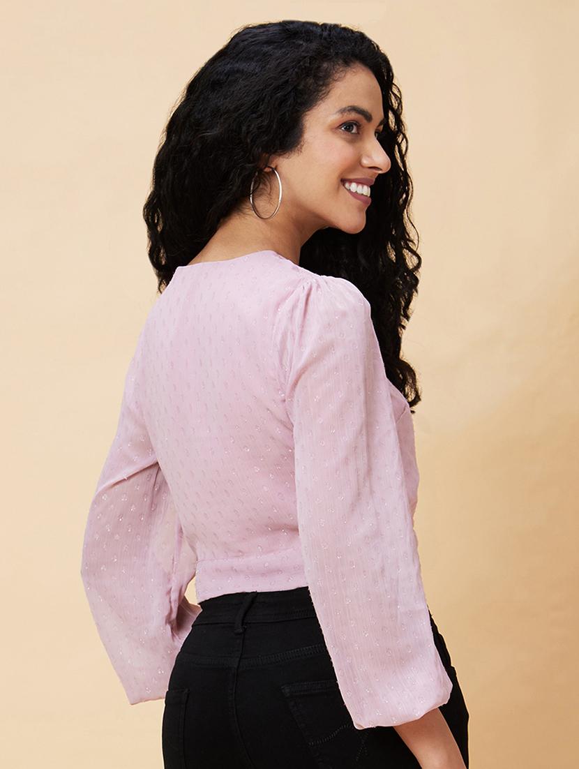 pink self-designed regular top - 20375113 - Standard Image - 3