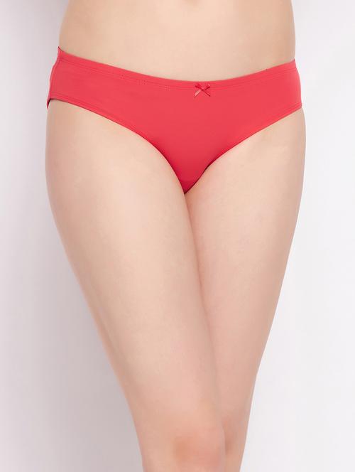red cotton bikini panty - 20375544 - Standard Image - 0