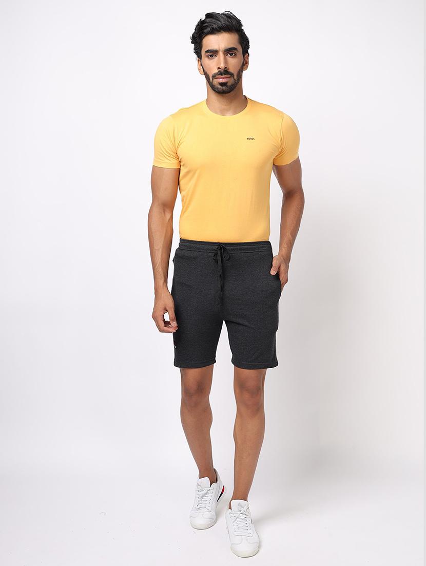 men black solid regular fit shorts - 20376739 - Standard Image - 3