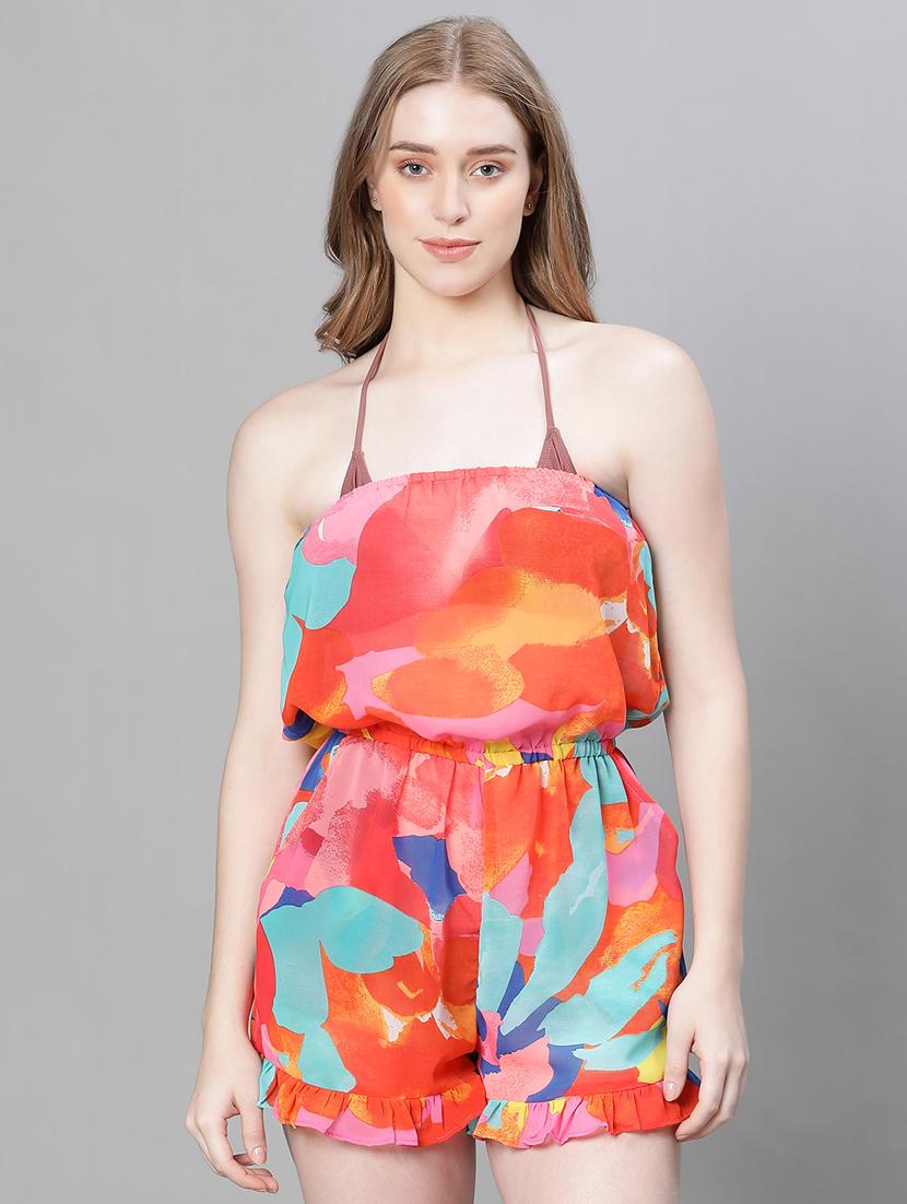 abstract print romper jumpsuit - 20376817 - Zoom Image - 0