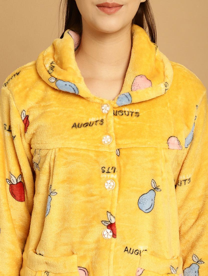 women yellow nightwear pyjama set - 20376854 - Standard Image - 5