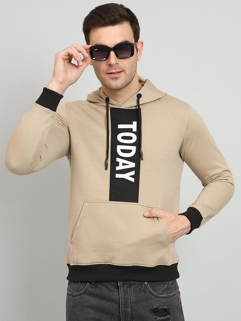 men front print long sleeve sweatshirt