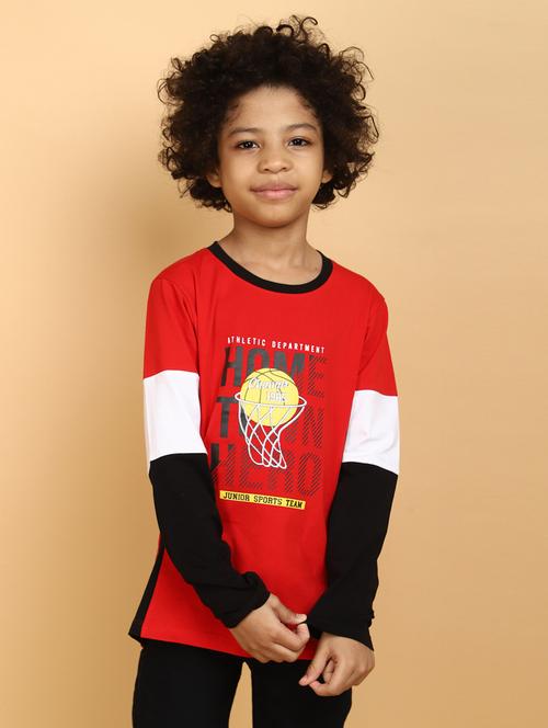 red cotton tshirt - 20378015 - Standard Image - 0