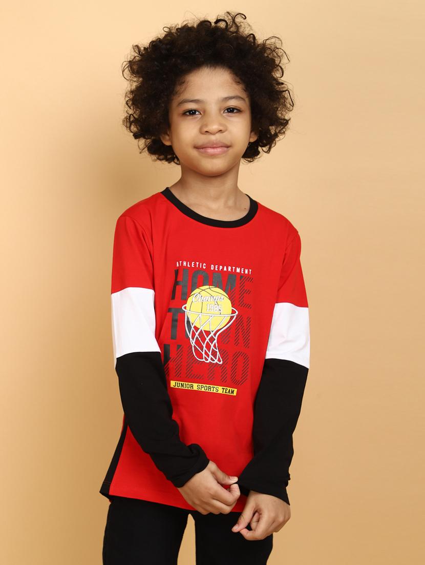 red cotton tshirt - 20378015 - Zoom Image - 0