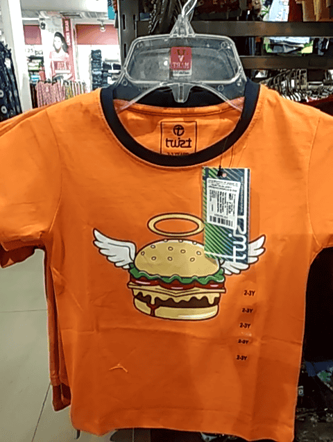 orange cotton blend shirt - 20378068 - Standard Image - 0