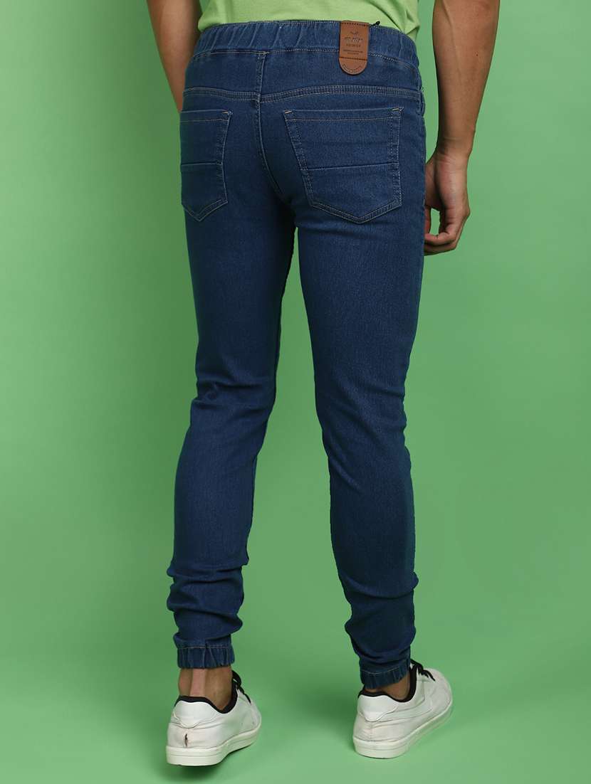 men solid mid rise jogger - 20379120 -  Standard Image - 3