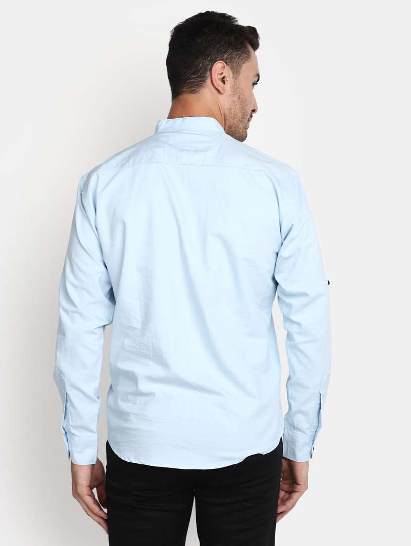 light blue cotton ethnic wear - 20379675 -  Standard Image - 3