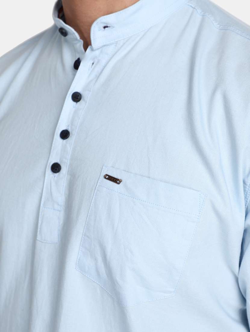 light blue cotton ethnic wear - 20379675 -  Standard Image - 5