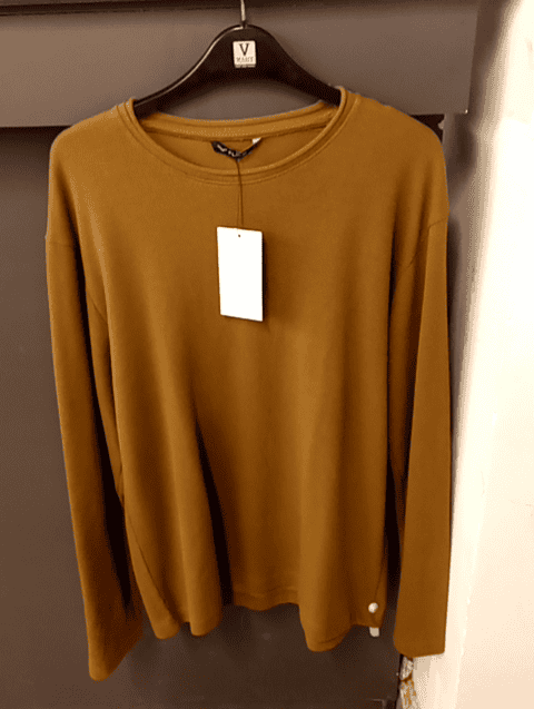 khaki cotton blend tshirt - 20379816 - Zoom Image - 0
