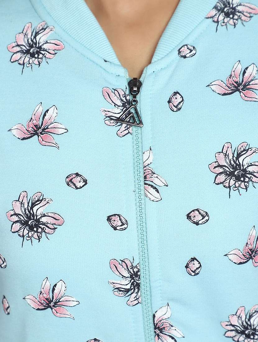 women allover print long sleeve sweatshirt - 20381240 -  Standard Image - 5