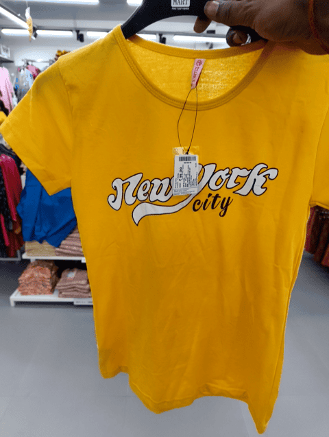 yellow cotton blend regular tshirt - 20381325 - Zoom Image - 0