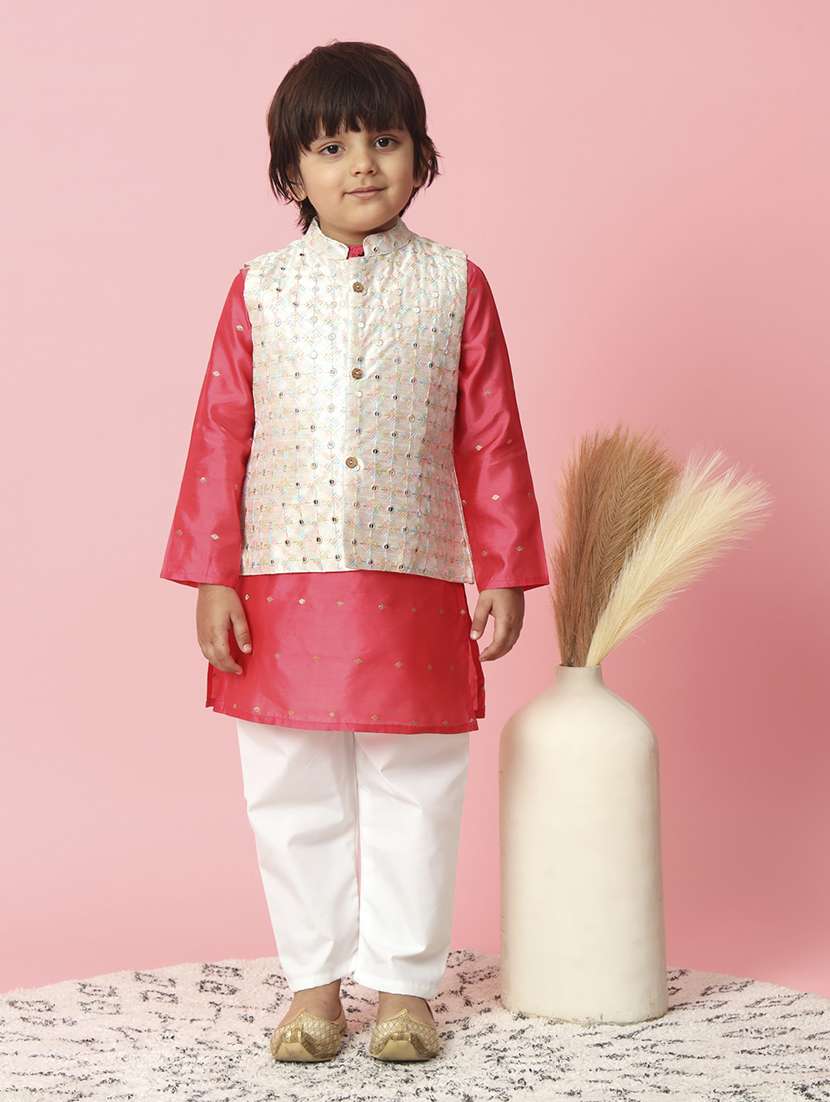 boys kurta pyjama with jacket