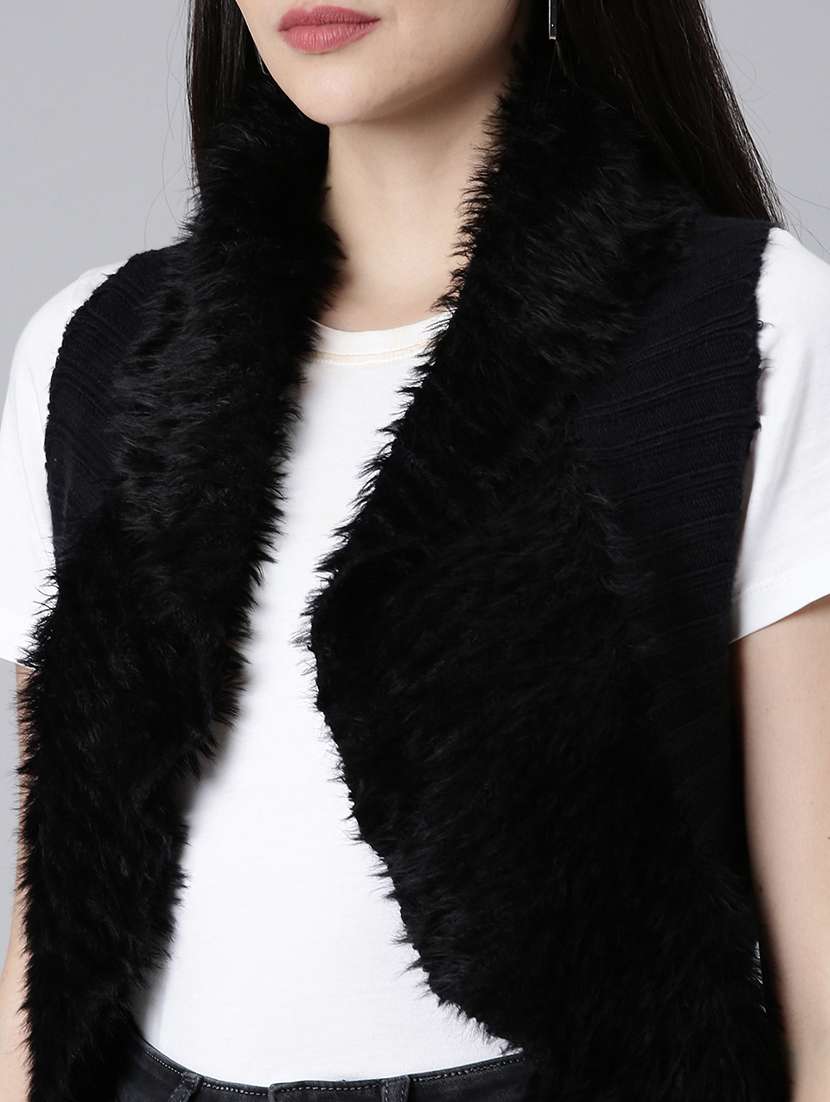 black acrylic shrug - 20381754 - Standard Image - 5