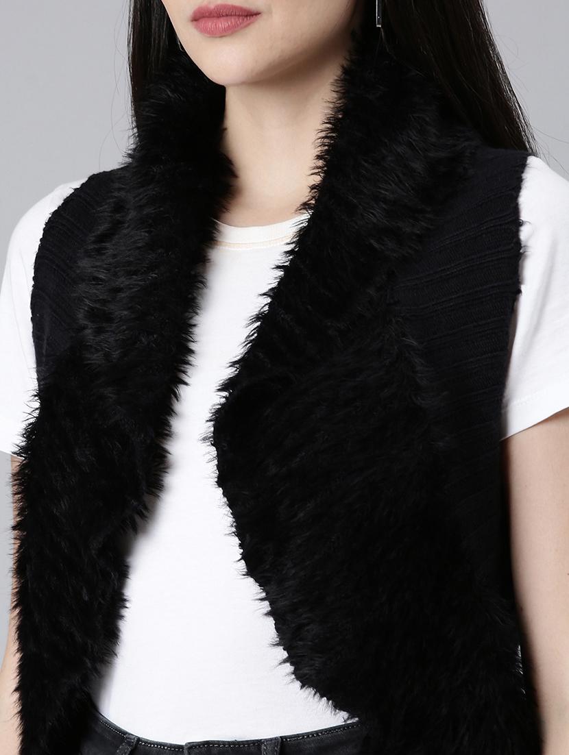 black acrylic shrug - 20381760 - Standard Image - 5