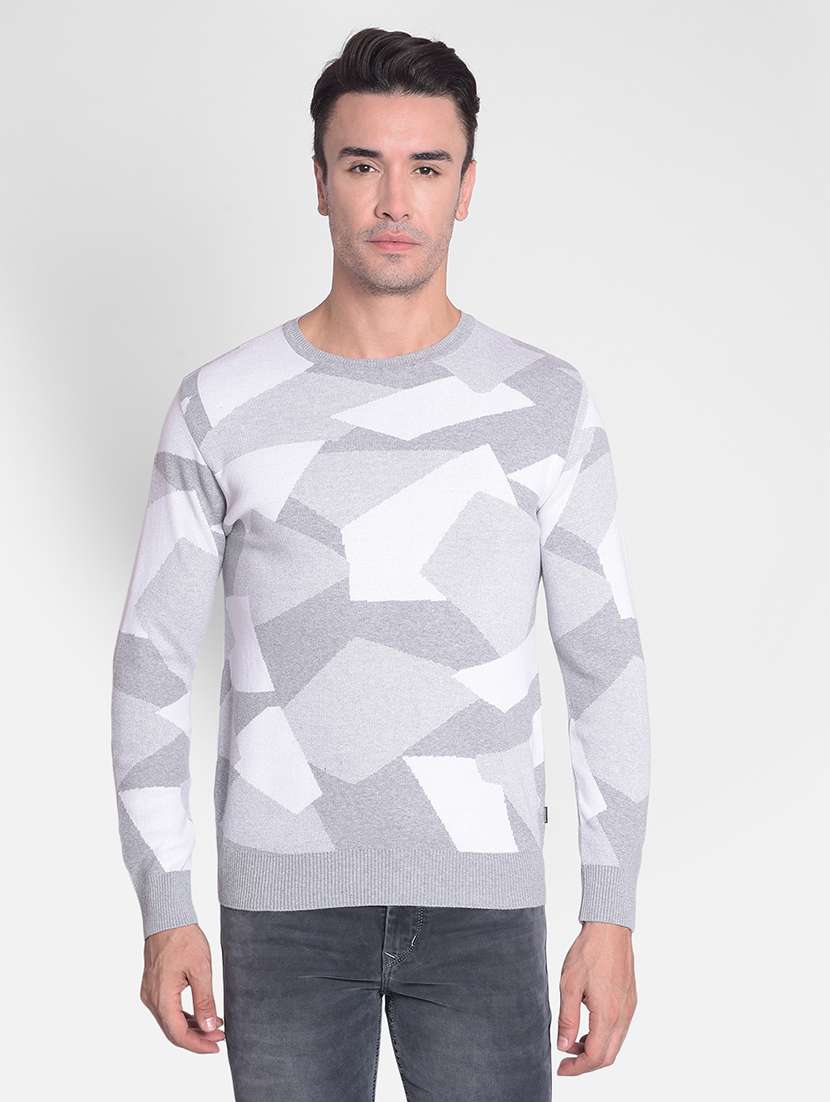 men multi color cotton pullover