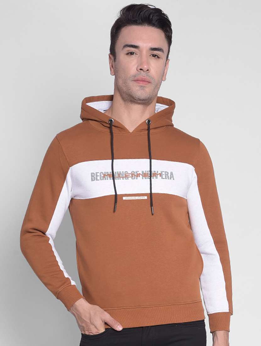 mens color block sweatshirt