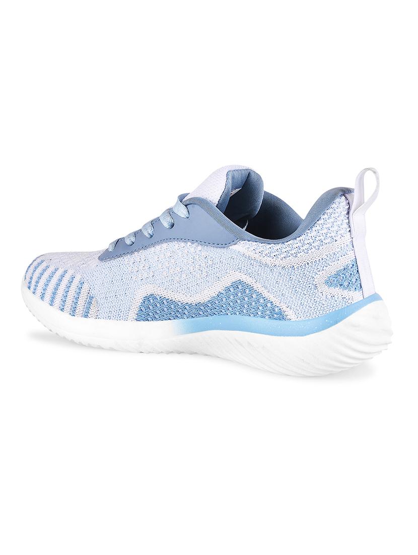 blue flyknit laceup sports shoes - 20381972 - Standard Image - 3
