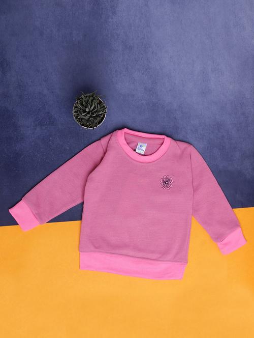 pink acrylic chest print sweatshirt - 20382710 - Standard Image - 0