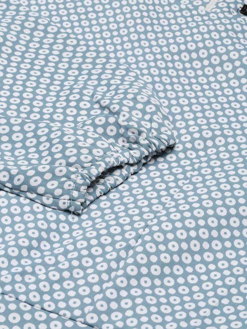 light blue polka dots full leg jumpsuit - 20382736 -  Standard Image - 8