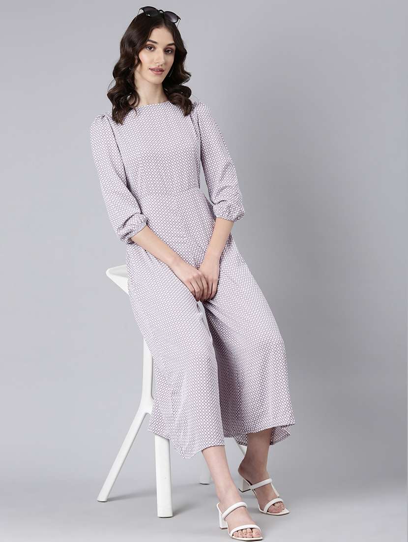 purple polka dots full leg jumpsuit - 20382737 -  Standard Image - 3