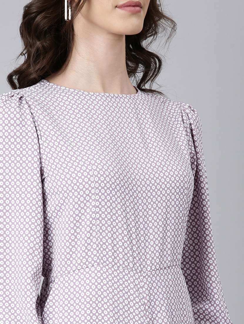 purple polka dots full leg jumpsuit - 20382737 -  Standard Image - 5