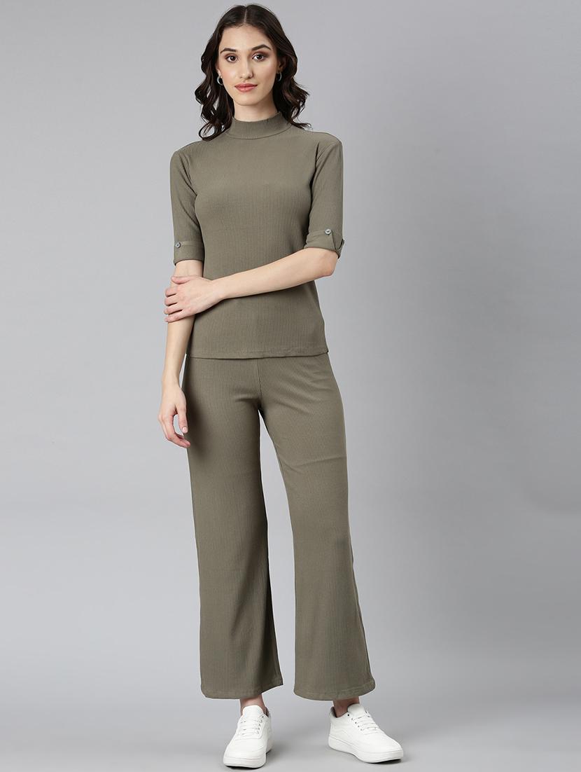 women green top and trouser co-ords set - 20382900 -  Zoom Image - 0