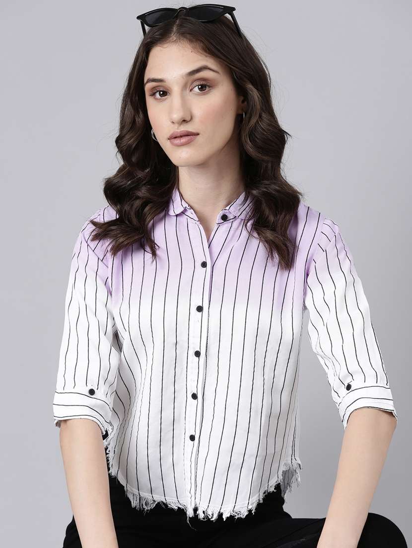 white cotton regular shirt - 20382942 -  Standard Image - 3
