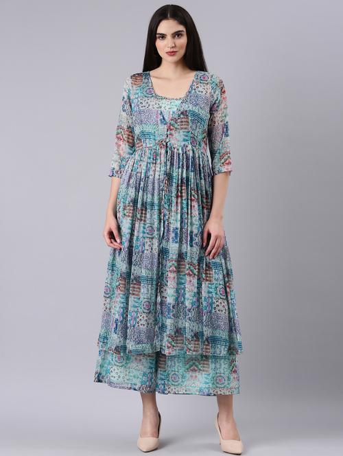 printed top and palazzos co-ord - 20382963 - Standard Image - 0