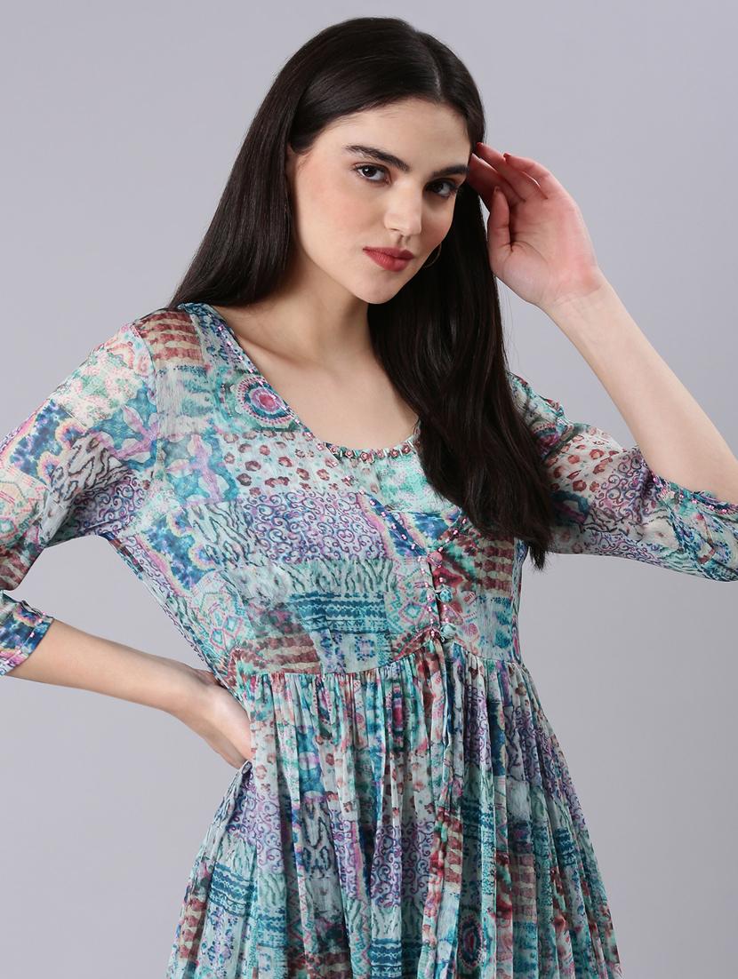 printed top and palazzos co-ord - 20382963 - Standard Image - 3