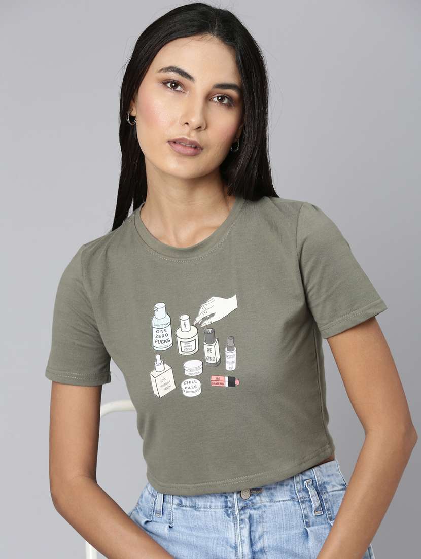 women's front print  t-shirt - 20383012 -  Standard Image - 3