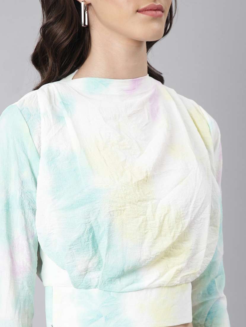 tie & dye blouson top - 20383021 -  Standard Image - 5