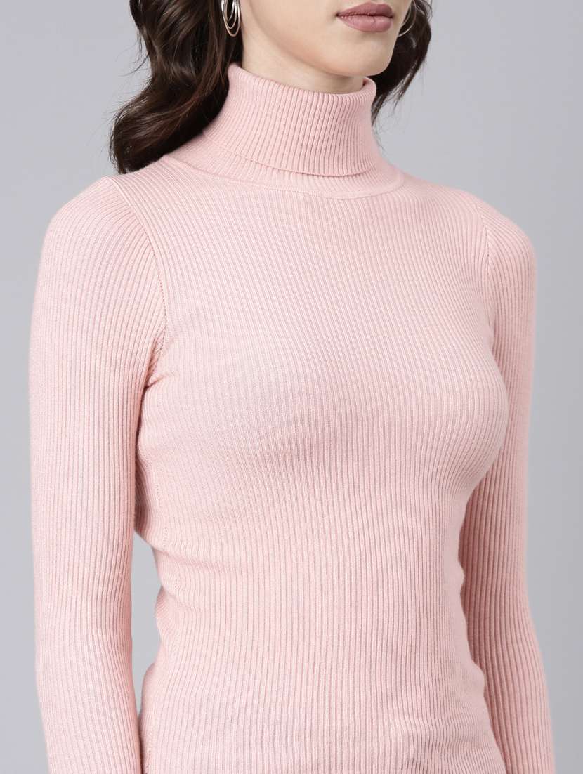 women peachy pink acrylic regular top - 20383077 -  Standard Image - 5