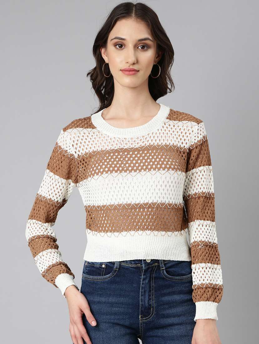 white acrylic regular top - 20383100 -  Zoom Image - 0