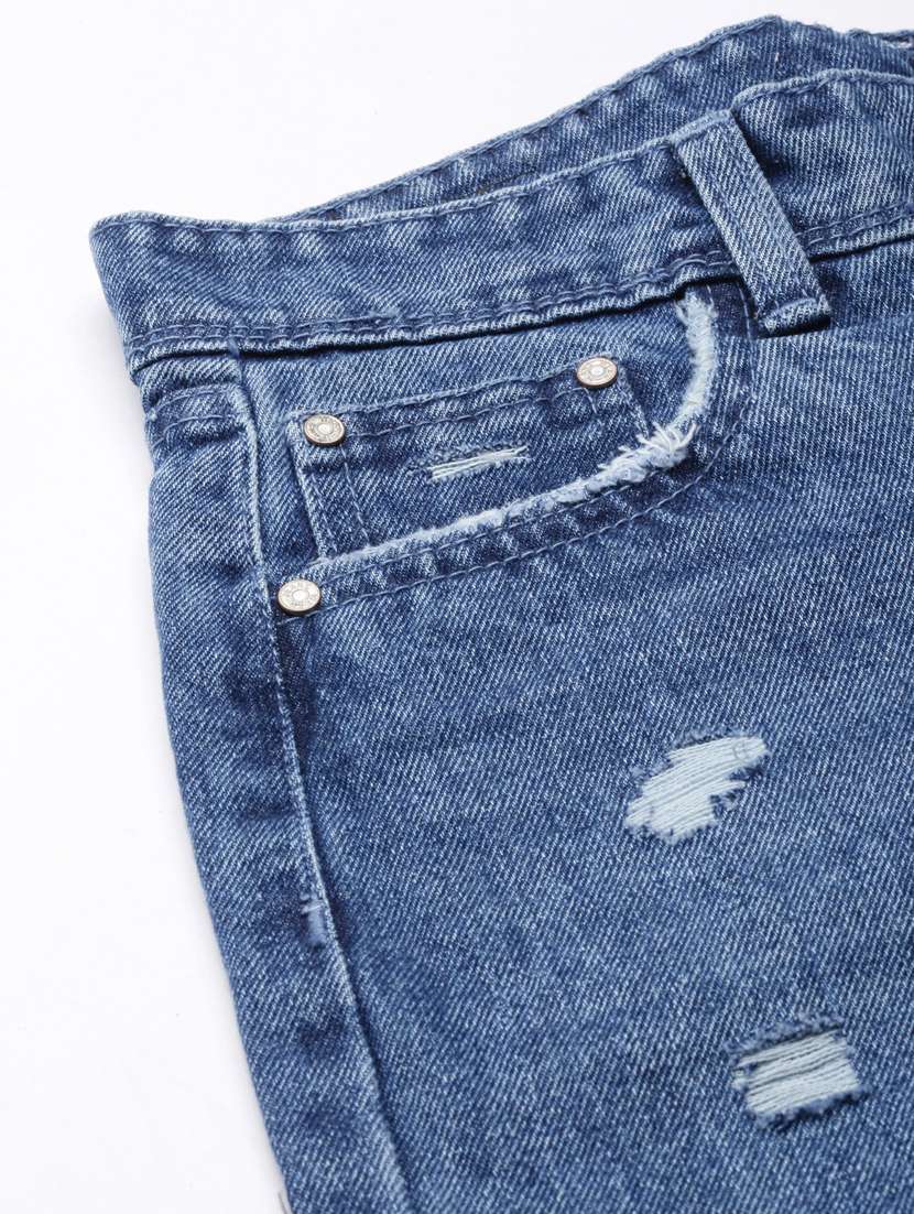 women's distress mom fit jeans - 20383210 -  Standard Image - 5