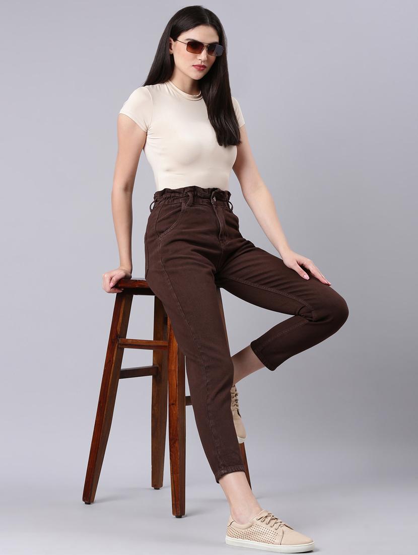 women's plain slouchy jeans - 20383216 - Standard Image - 3