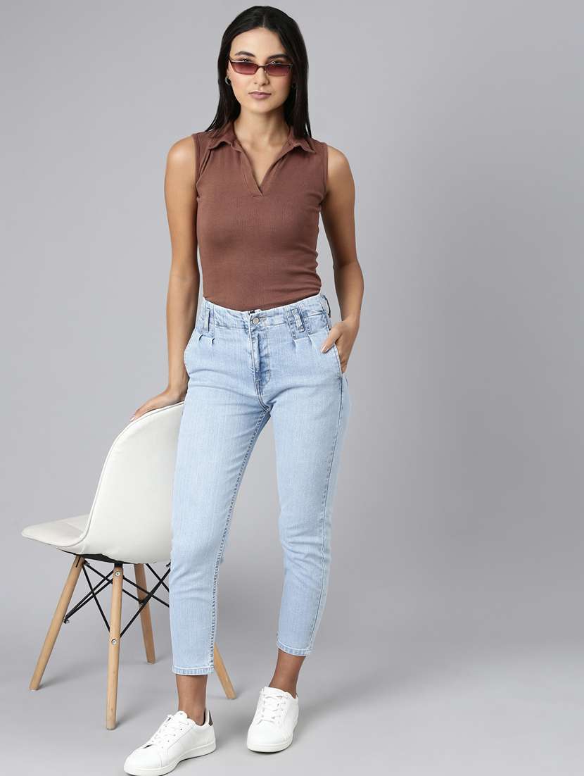 women blue denim jean - 20383223 - Standard Image - 3