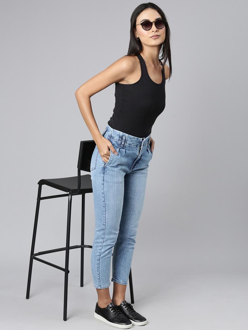 women's plain slim fit jeans - 20383224 - Standard Image - 3