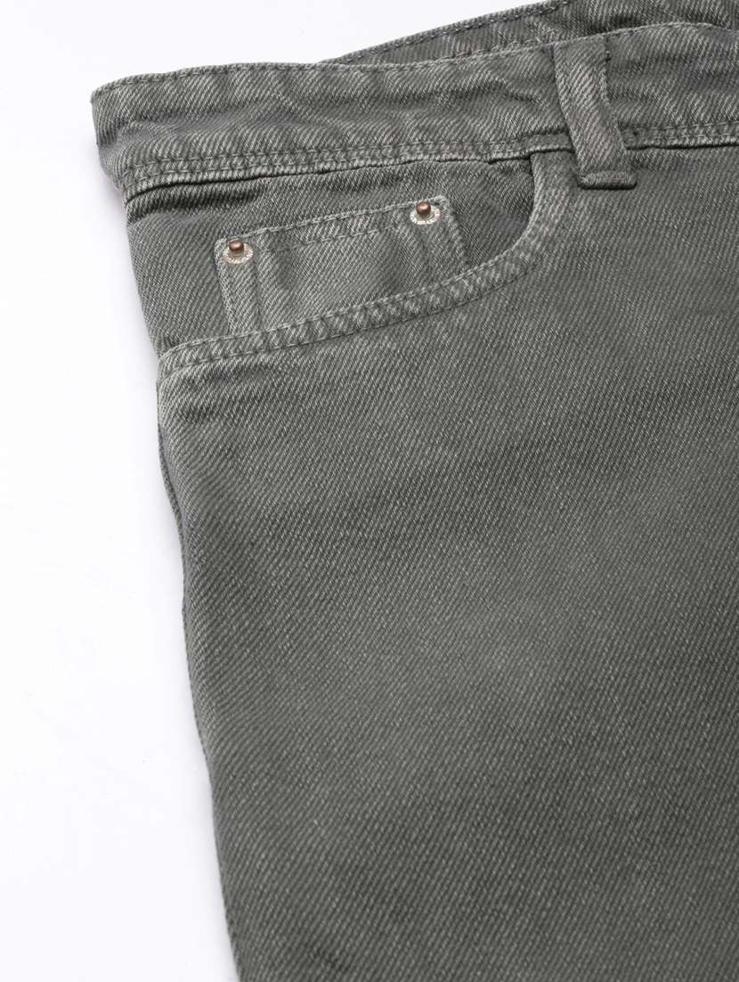 women's plain straight fit jeans - 20383226 - Standard Image - 5