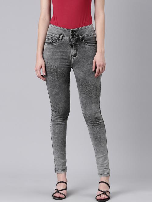 women's plain slim fit jeans - 20383243 -  Standard Image - 0
