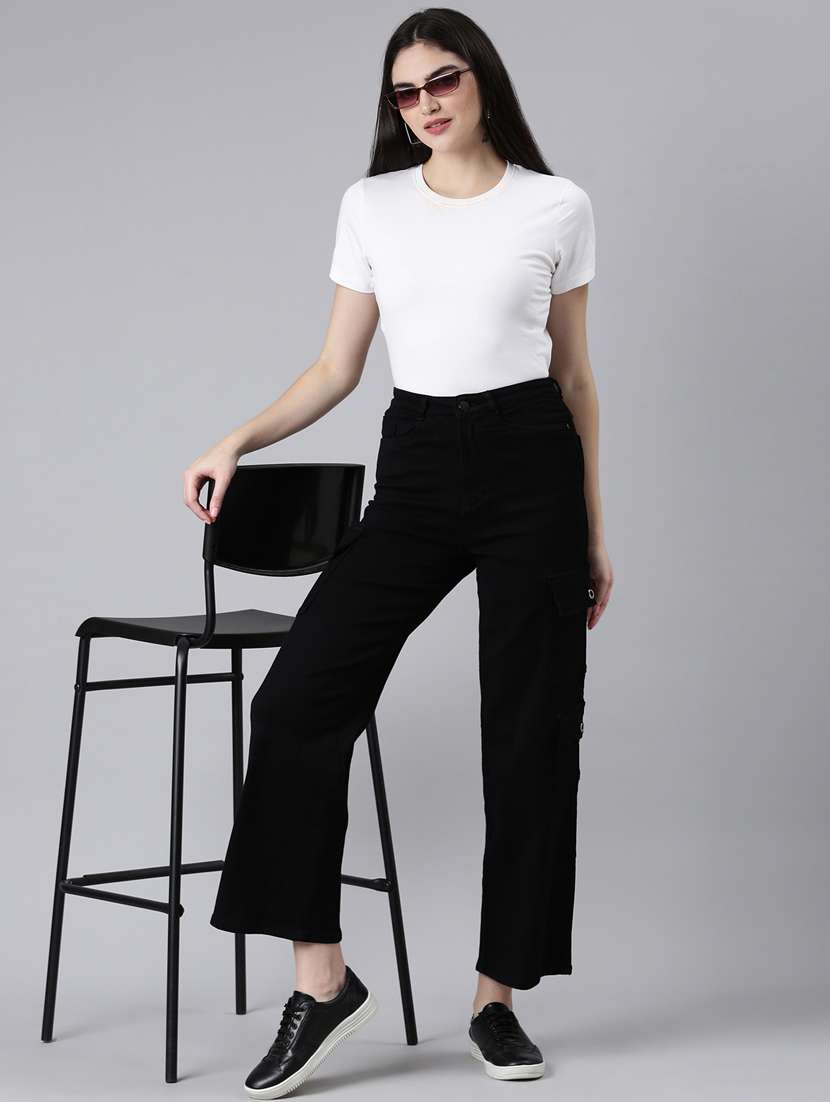 women's high rise solid cargo  - 20383248 -  Standard Image - 3