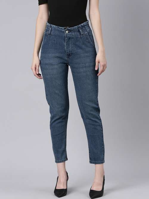 women mid rise denim jeans - 20383253 - Standard Image - 0
